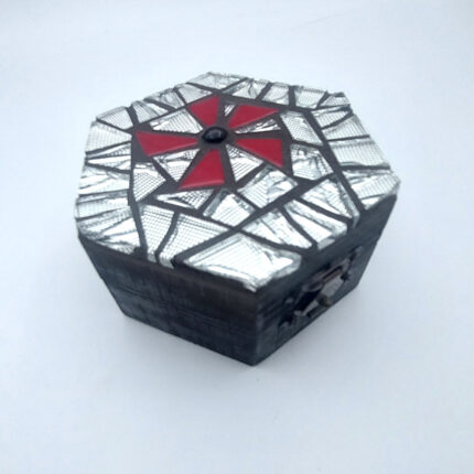 002 Mosaic Jewelry Box “Mirror And Red”