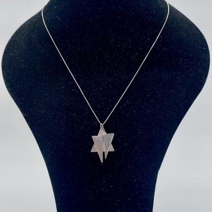 925 Sterling Silver Handmade Star Of David With Silver Chain