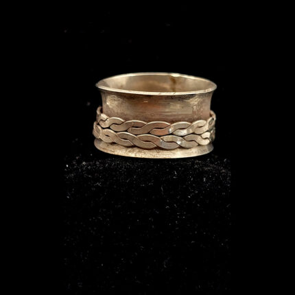 925 Sterling Silver Handmade Ring 004 (Spinning Ring )