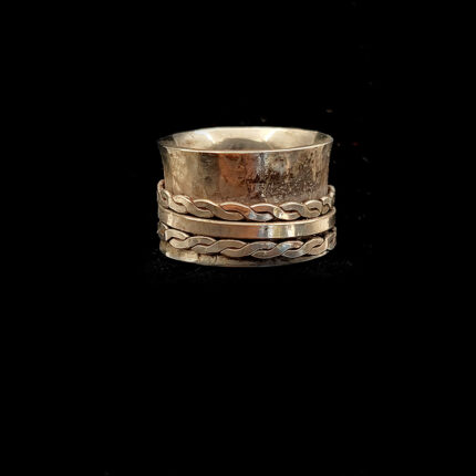 925 Sterling Silver Handmade Ring 002 (Spinning Ring)