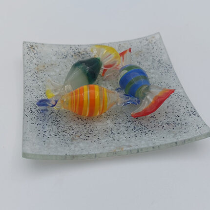 001 Fused Glass Candy Plate