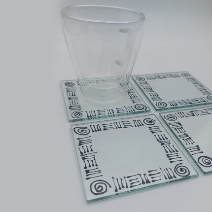 006 Fused Glass Coasters (4 Pieces Set)