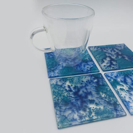 005 Fused Glass Coasters (4 Pieces Set)