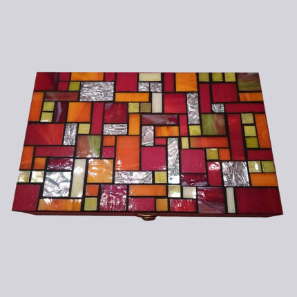 008 Mosaic Jewelry Box “Red”