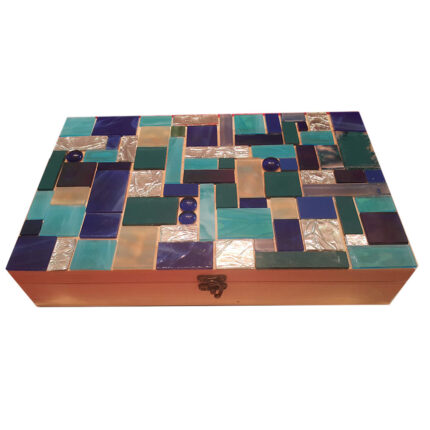 005 Mosaic Jewelry Box “Blue”