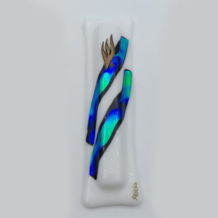 Fused Glass Bet Mezuzah