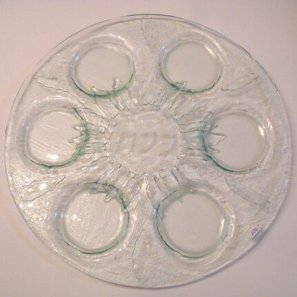 005 Fused Glass Pessach Seder Tray