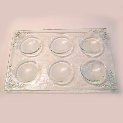 Fused Glass Center Piece 042 Appetizer Tray
